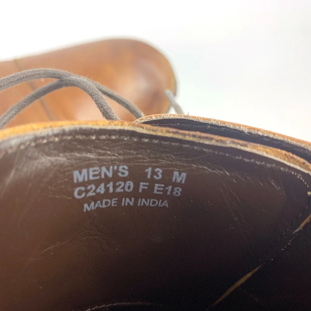 Cole Haan Benton Cap Toe Derby II Leather Oxford Shoes Mens Sz 13 M Brown C24120